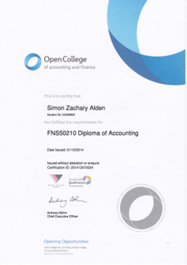 Diploma of Accounting